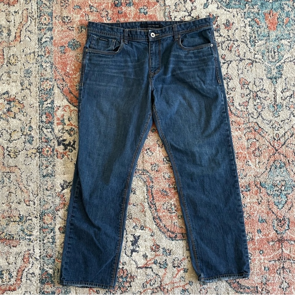 Calvin Klein Jeans Blue Slim Straight Denim